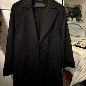 Tahari Black Wool Coat